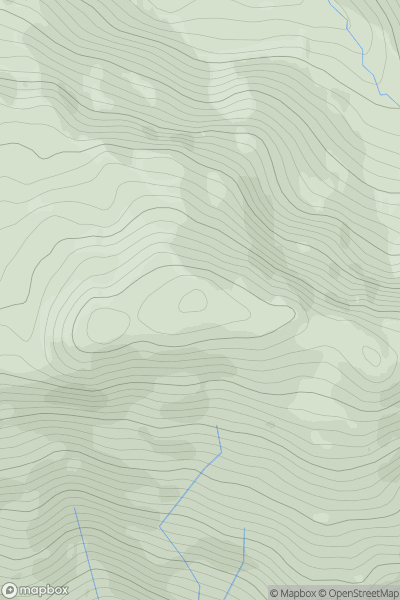 Thumbnail image for Sgurr Breac [Mallaig to Fort William] showing contour plot for surrounding peak